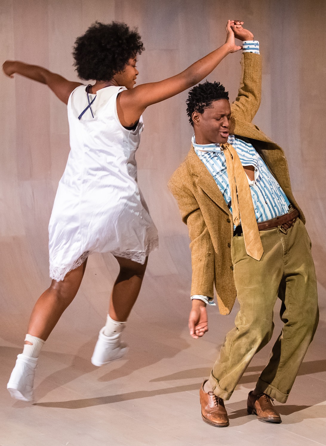 Third-year Acting student Thuso Lekwape in 'In the Blood'. Photographer Mark Nolan